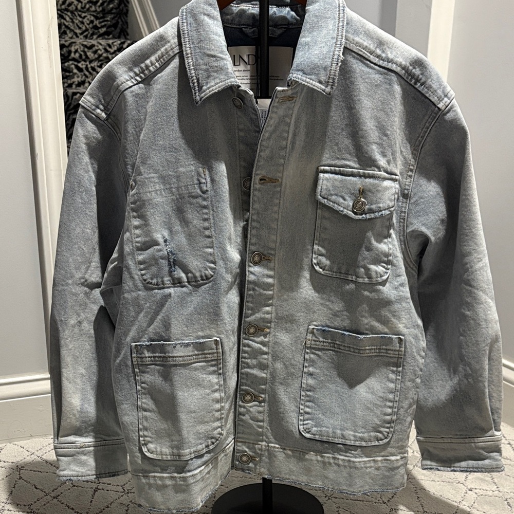 LONDONJEAN Classic Gray Jean Jacket